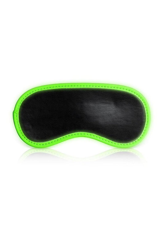 Ouch! Eye Mask - Black/Glow In The Dark/Green