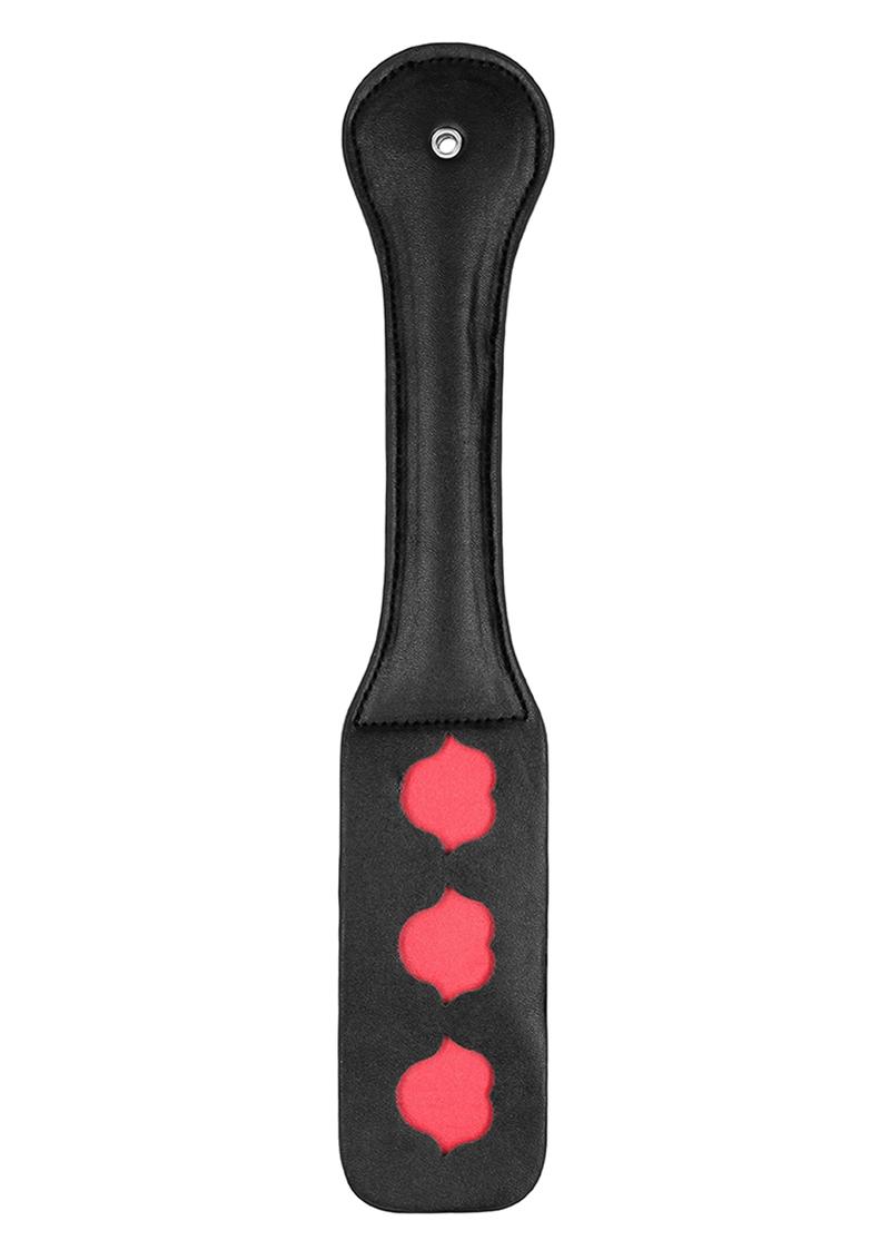 Ouch! Leather Paddle Lips - Black