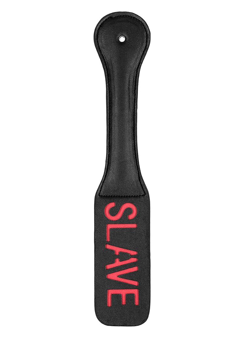 Ouch! Leather Paddle Slave - Black