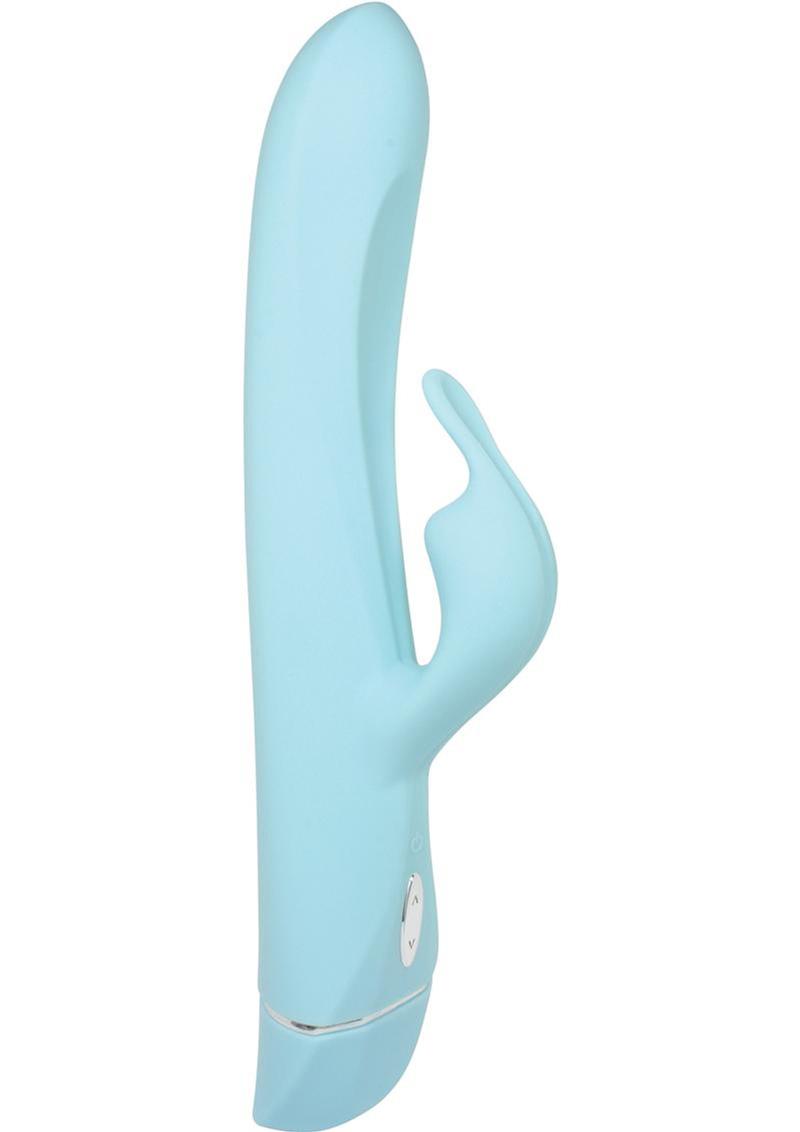 OVO K6 Silicone Rabbit Vibrator - Aqua/Blue