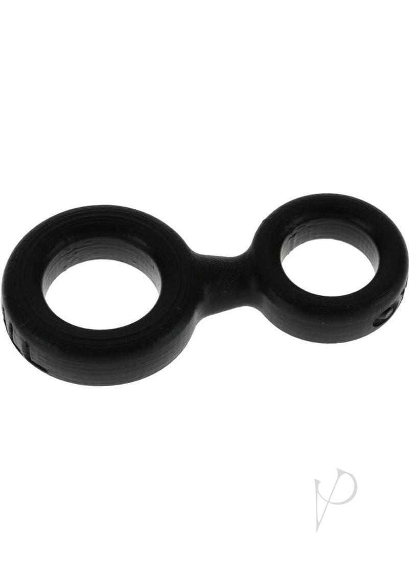 Oxballs 8-Ball Silicone Cock and Ball Ring - Black