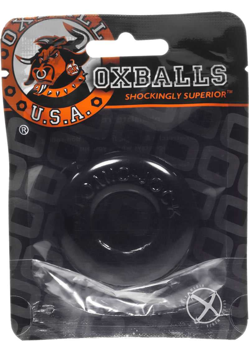 Oxballs Atomic Jock Do-Nut-2 Fatty Cock Ring - Black - Large