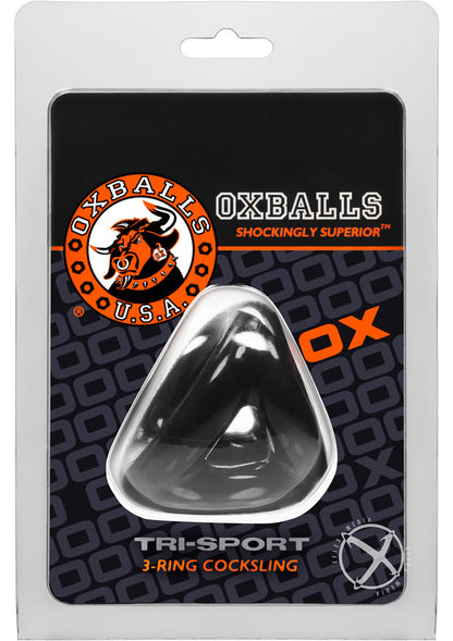 Oxballs Atomic Jock Tri-Sport Cock Ring - Black