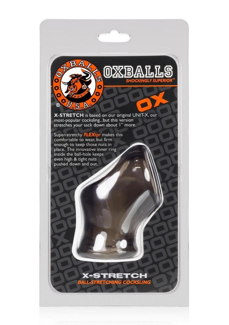 Oxballs Atomic Jock Unit-X Cock Ring and Ball Stretcher - Smoke