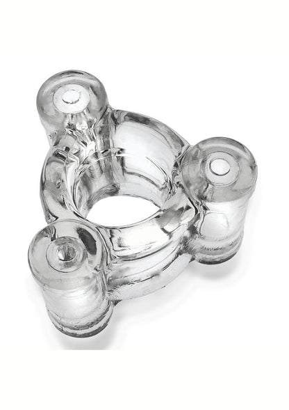 Oxballs Buzz Squeeze Vibrating Ballstretcher - Clear