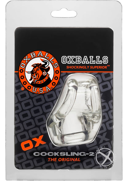 Oxballs Cocksling-2 Cock and Ball Ring - Clear