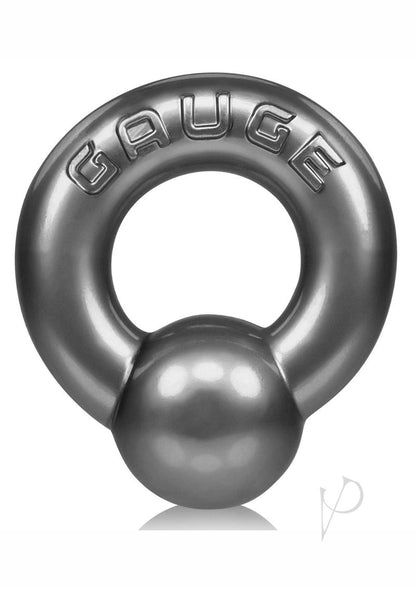 Oxballs Gauge Super Flex Cock Ring - Grey/Silver