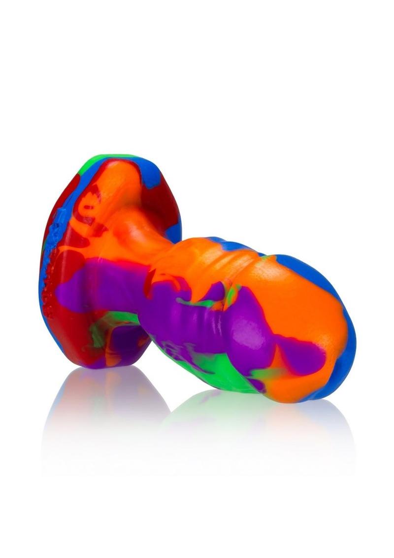 Oxballs Honcho-1 Silicone Anal Plug - Rainbow - Small