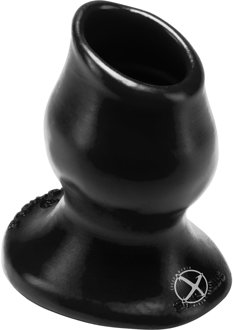 Oxballs Pig-Hole-3 Silicone Hollow Butt Plug - Black - Large