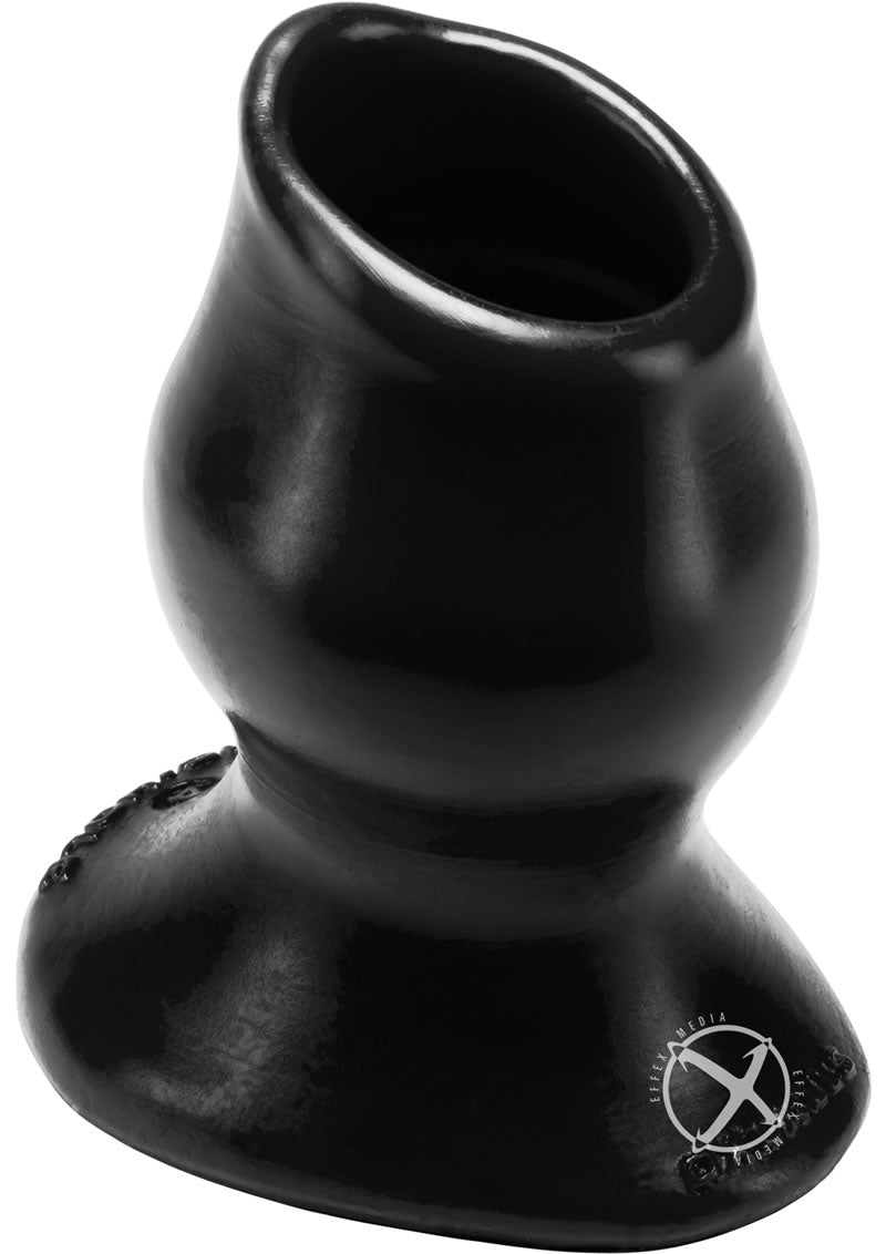 Oxballs Pig-Hole-4 Silicone Hollow Butt Plug - Black - XLarge