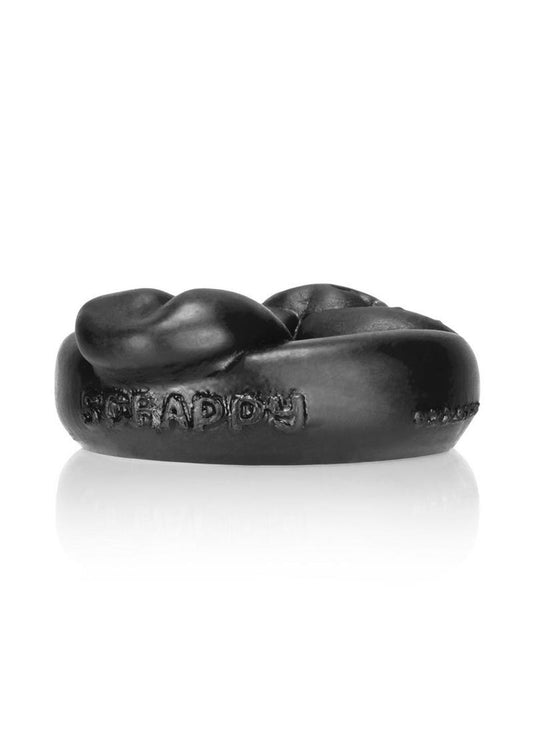 Oxballs Scrappy Puppy Silicone Cock Ring - Black