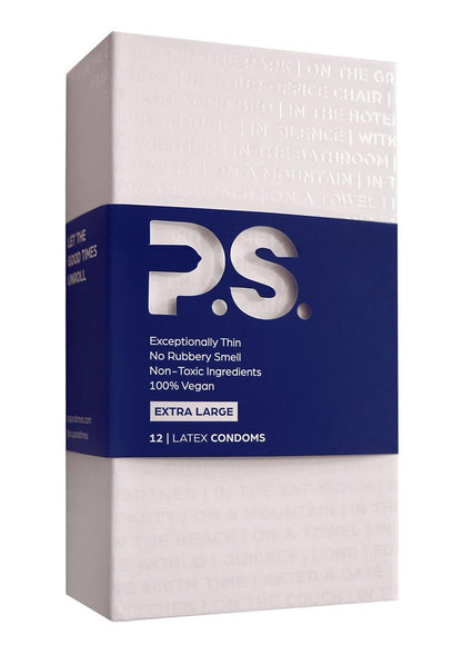 P.s. Extra Large Latex Condoms - XLarge - 12 Pack