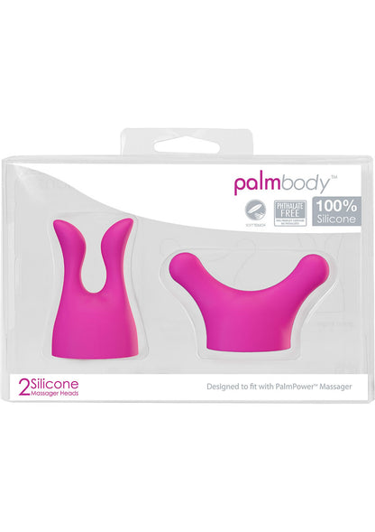 Palmbody Silicone Massager Head Attachment - Pink - 2 Per Pack