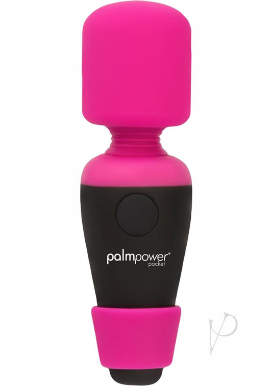 Palmpower Pocket Silicone Rechargeable Mini Wand Massager - Pink