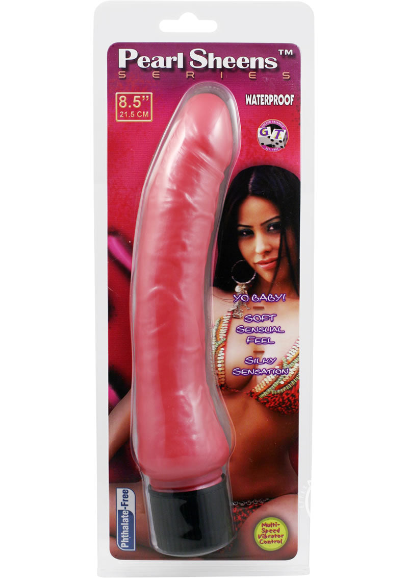 Pearl Sheens Vibrator - Pink - 8.5in