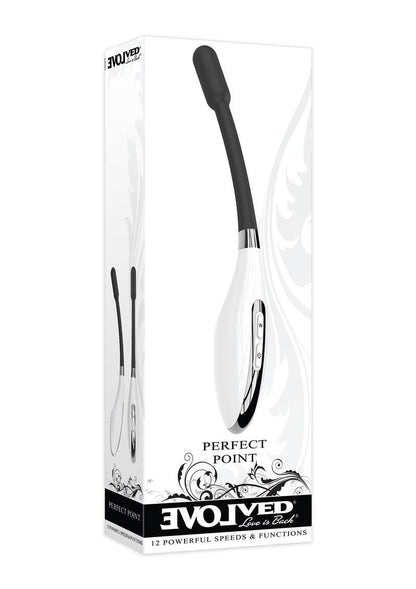 Perfect Point Rechargeable Silicone Wand - Black/White