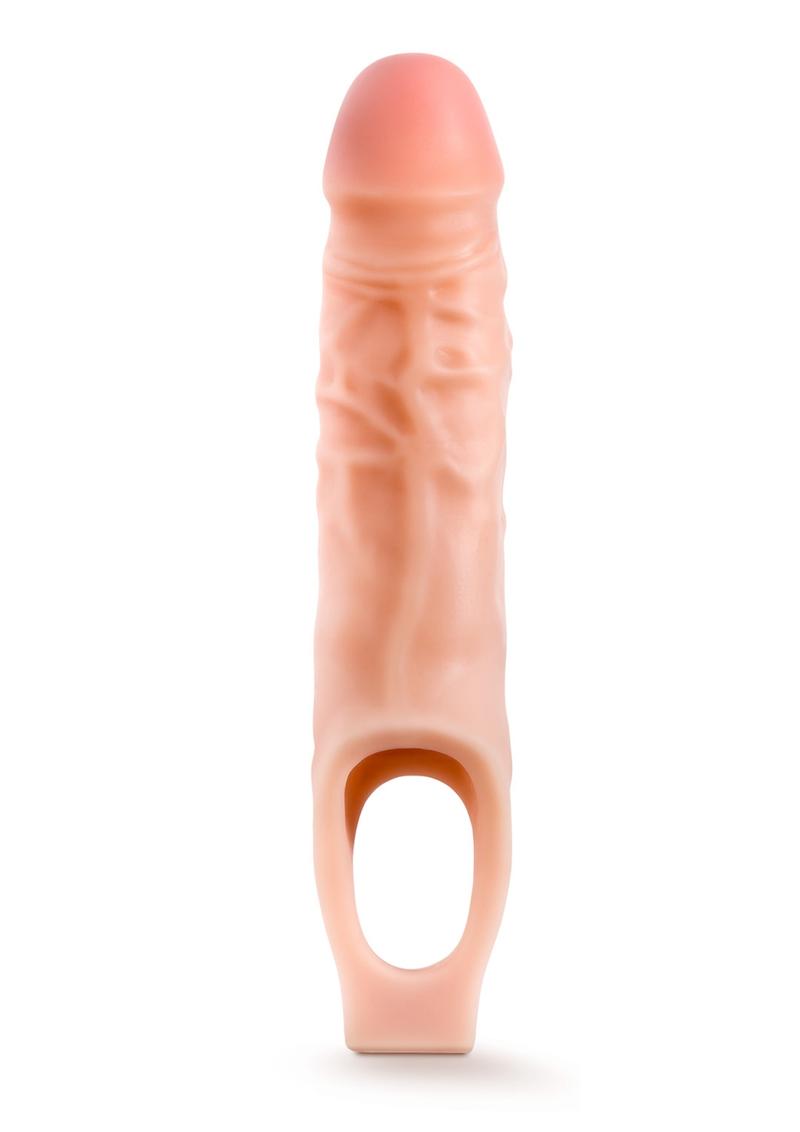 Performance Cock Sheath Penis Extender - Flesh/Vanilla - 9in