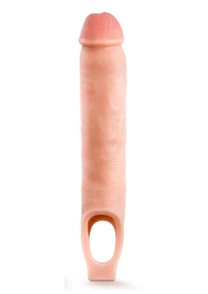 Performance Plus Silicone Cock Sheath Penis Extender - Flesh/Vanilla - 11.5in