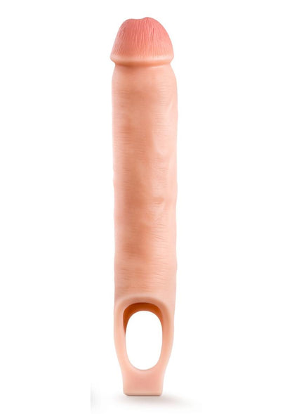 Performance Plus Silicone Cock Sheath Penis Extender - Flesh/Vanilla - 11.5in