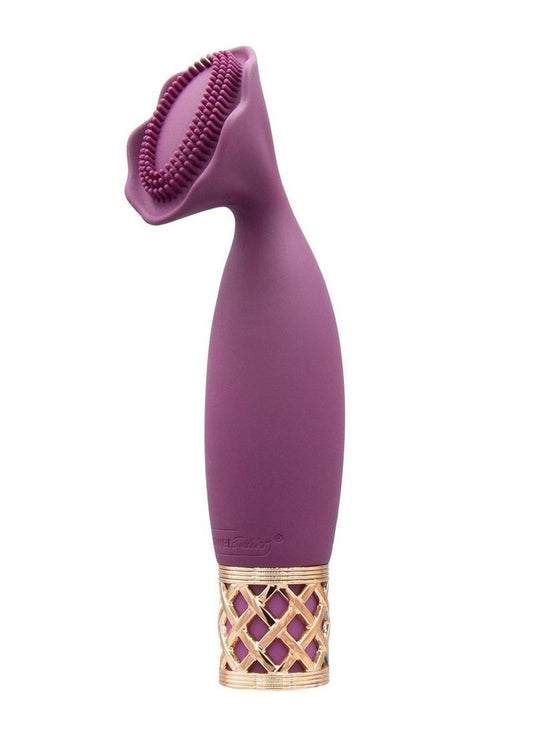 Pillow Talk Passion Rechargeable Silicone Massager - Red/Rose Gold/Wine