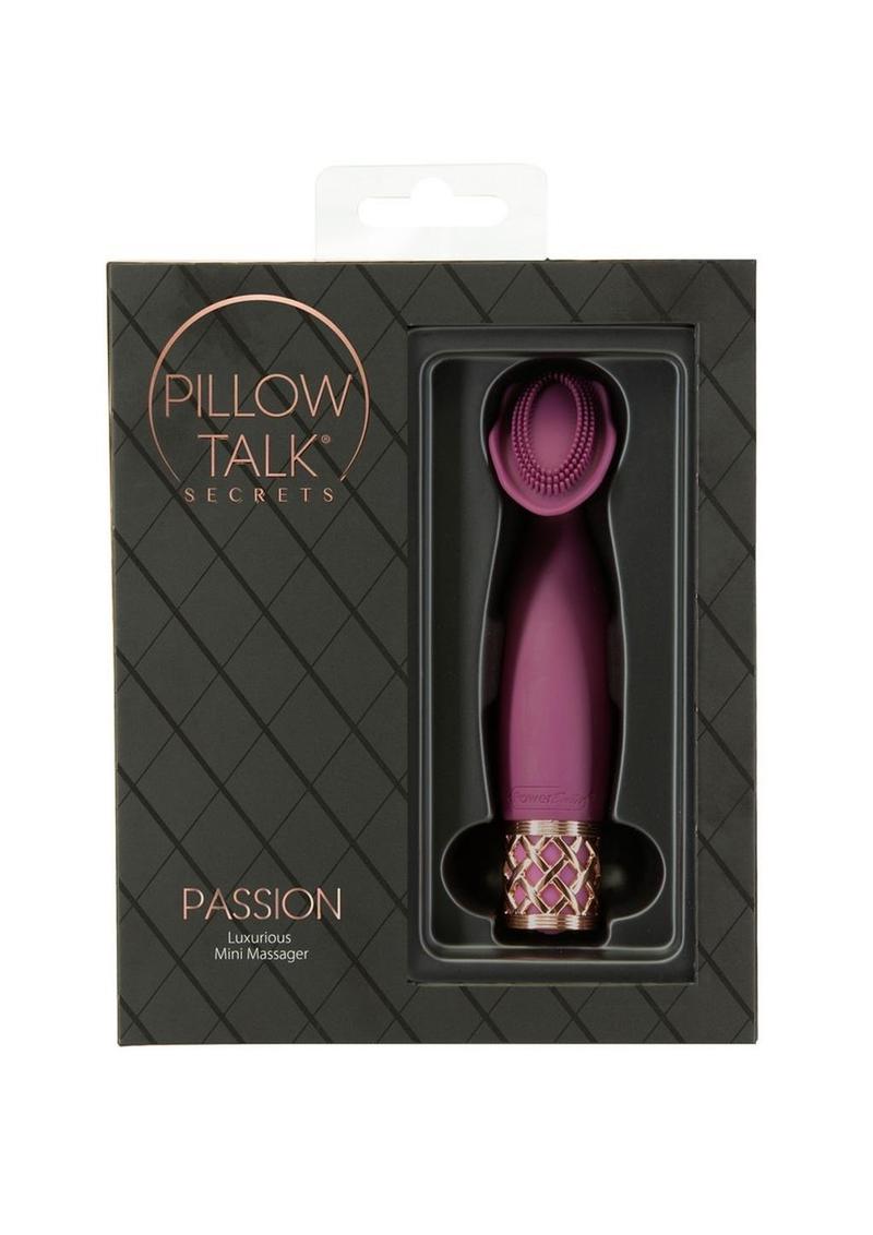 Pillow Talk Passion Rechargeable Silicone Massager - Red/Rose Gold/Wine