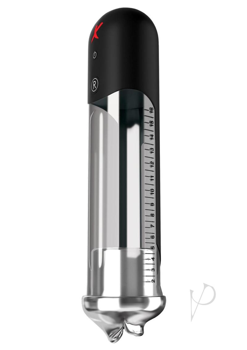 Pipedream Extreme Elite Blowjob Power Pump Masturbator - Mouth - Black/Clear