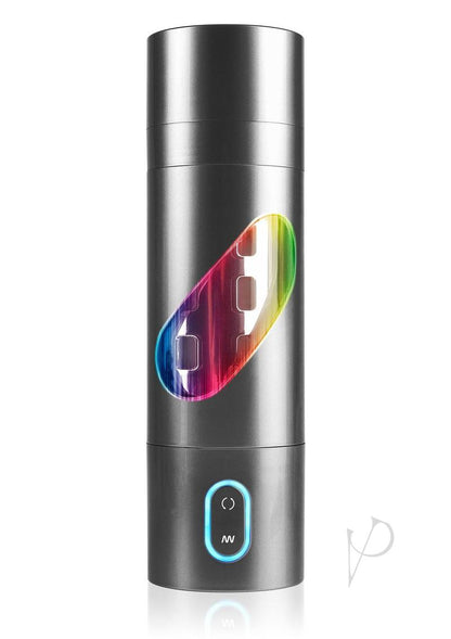 Pipedream Extreme Toyz Rechargeable Roto-Bator Mouth Masturbator - Mouth - Black/Clear/Multicolor