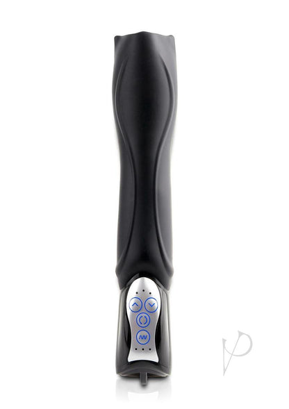 Pipedream Extreme Toyz Silicone Vibrating Roto-Teazer Masturbator - Black