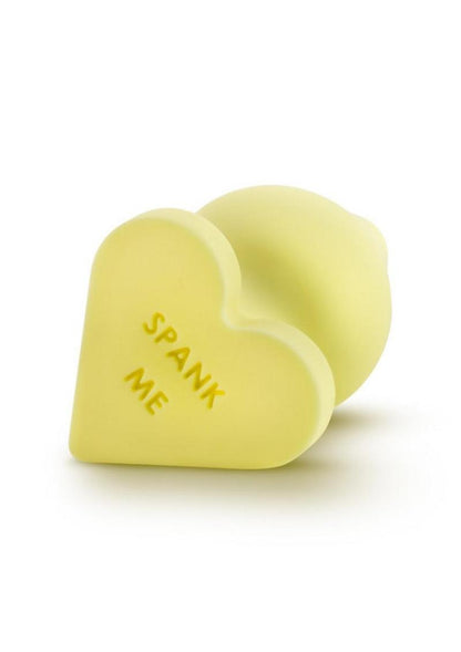 Play with Me Naughty Candy Heart Spank Me Silicone Butt Plug