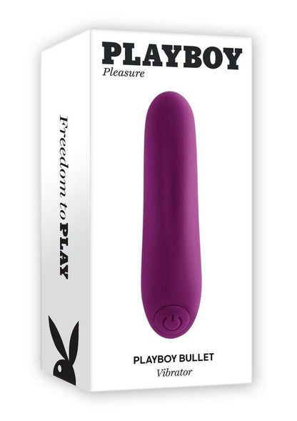 Playboy Bullet Rechargeable Silicone Vibrator - Purple