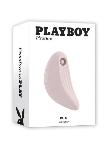 Playboy Palm Rechargeable Silicone Vibrator - White