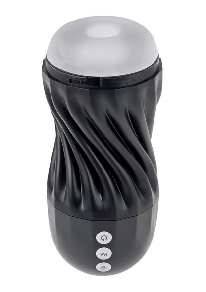 Playboy Solo Rechargeable Textured Stroker - Black