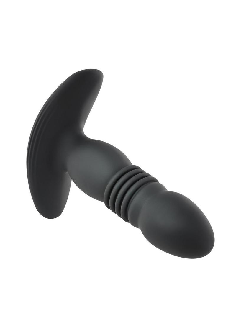 Playboy Trust The Thrust Rechargeable Silicone Thrusting Anal Plug with Remote Control