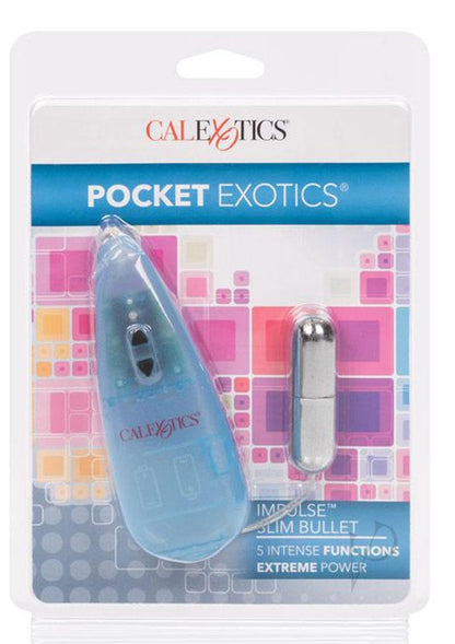 Pocket Exotics Impulse Slim Silver Bullet - Silver