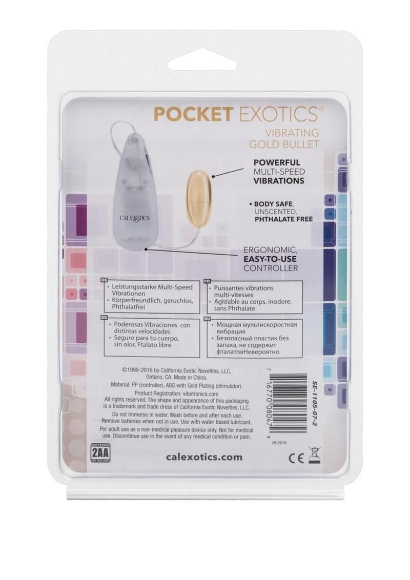 Pocket Exotics Vibrating Gold Bullet