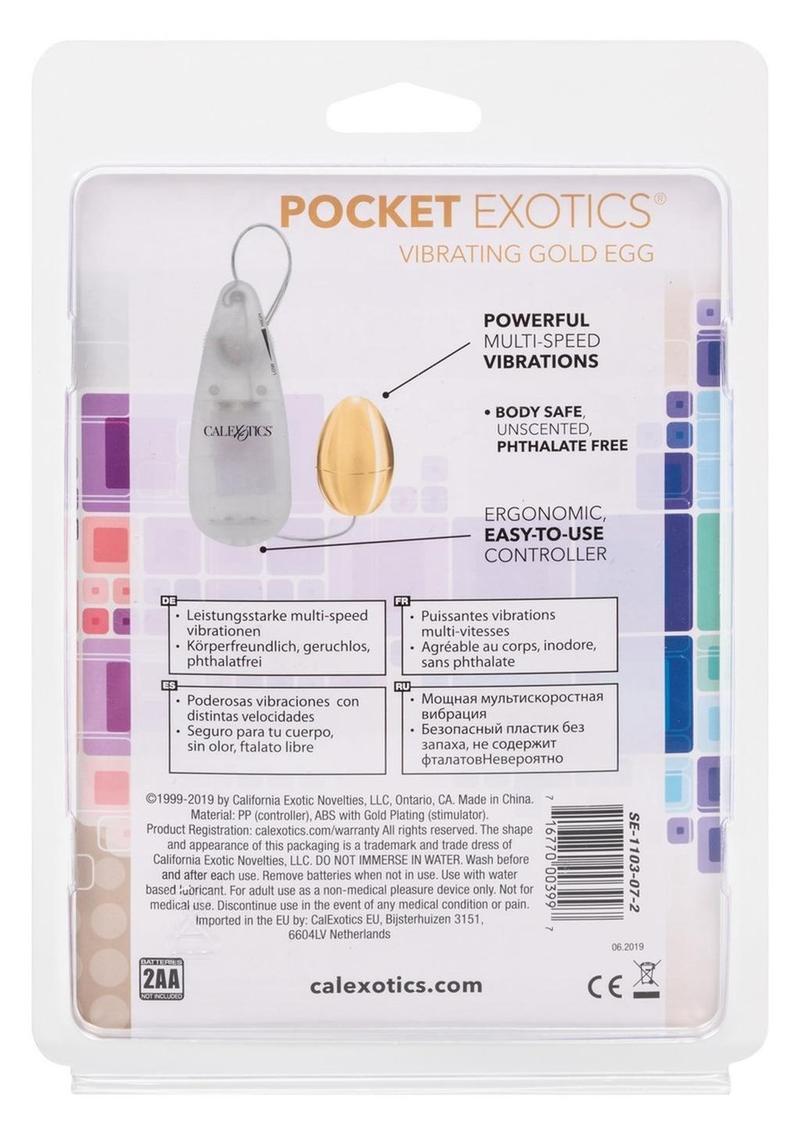 Pocket Exotics Vibrating Gold Egg