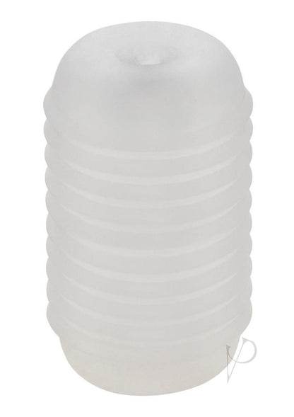 Pop Sock Ribbed Stroker - Clear