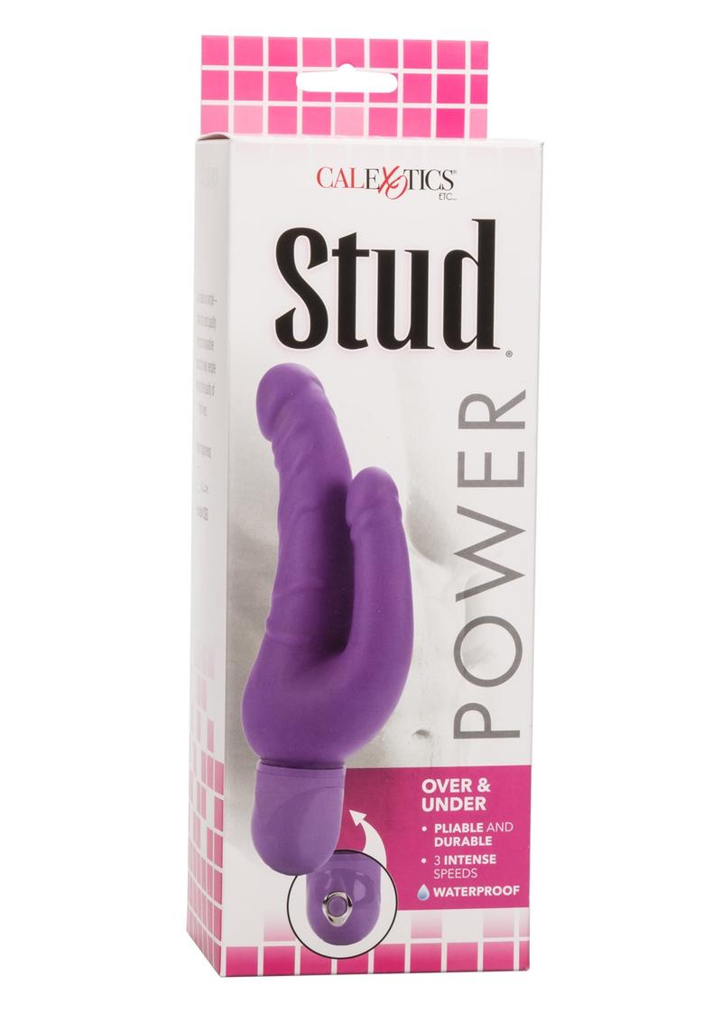 Power Stud Over and Under Vibrator - Purple