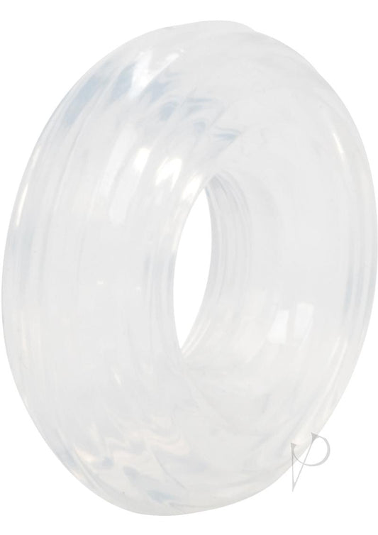 Premium Silicone Cock Ring - Clear - Medium