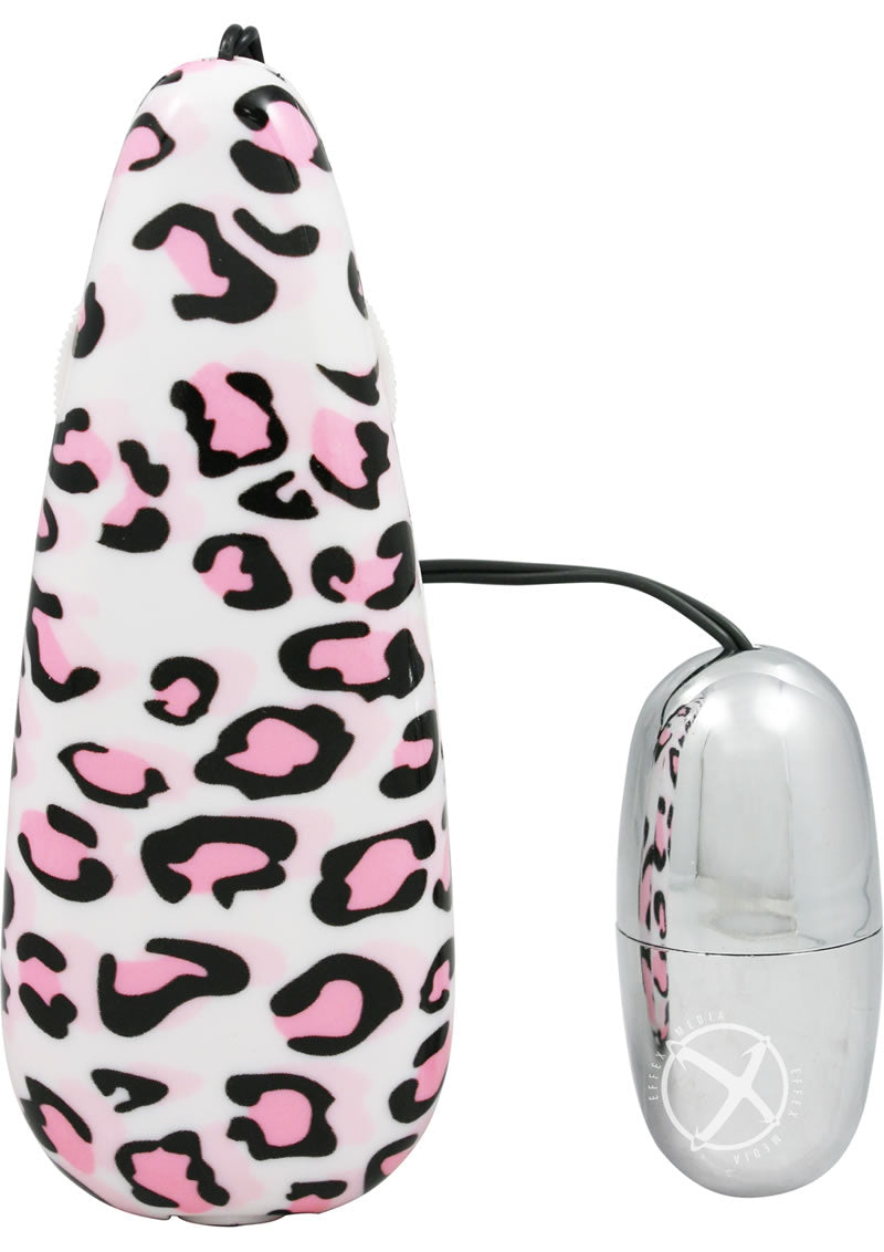 Primal Instinct Bullet with Remote Control - Animal Print/Leopard Print/Pink