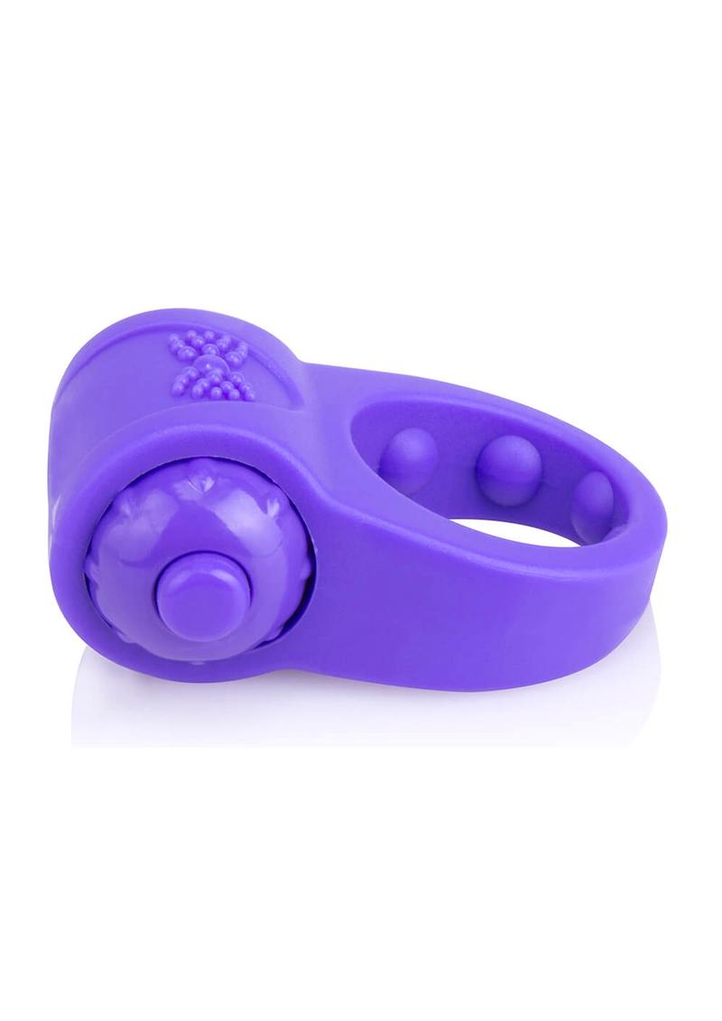 Primo Tux Silicone Vibrating Ring - Purple