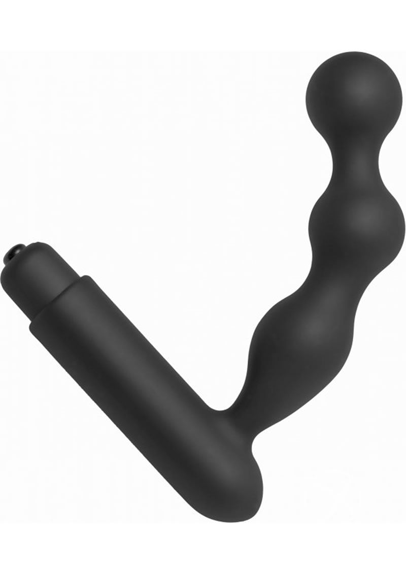 Prostatic Play Trek Curved Silicone Prostate Vibe - Black