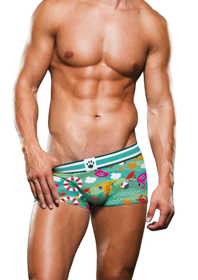 Prowler Beach Trunk - Aqua/Green - Large