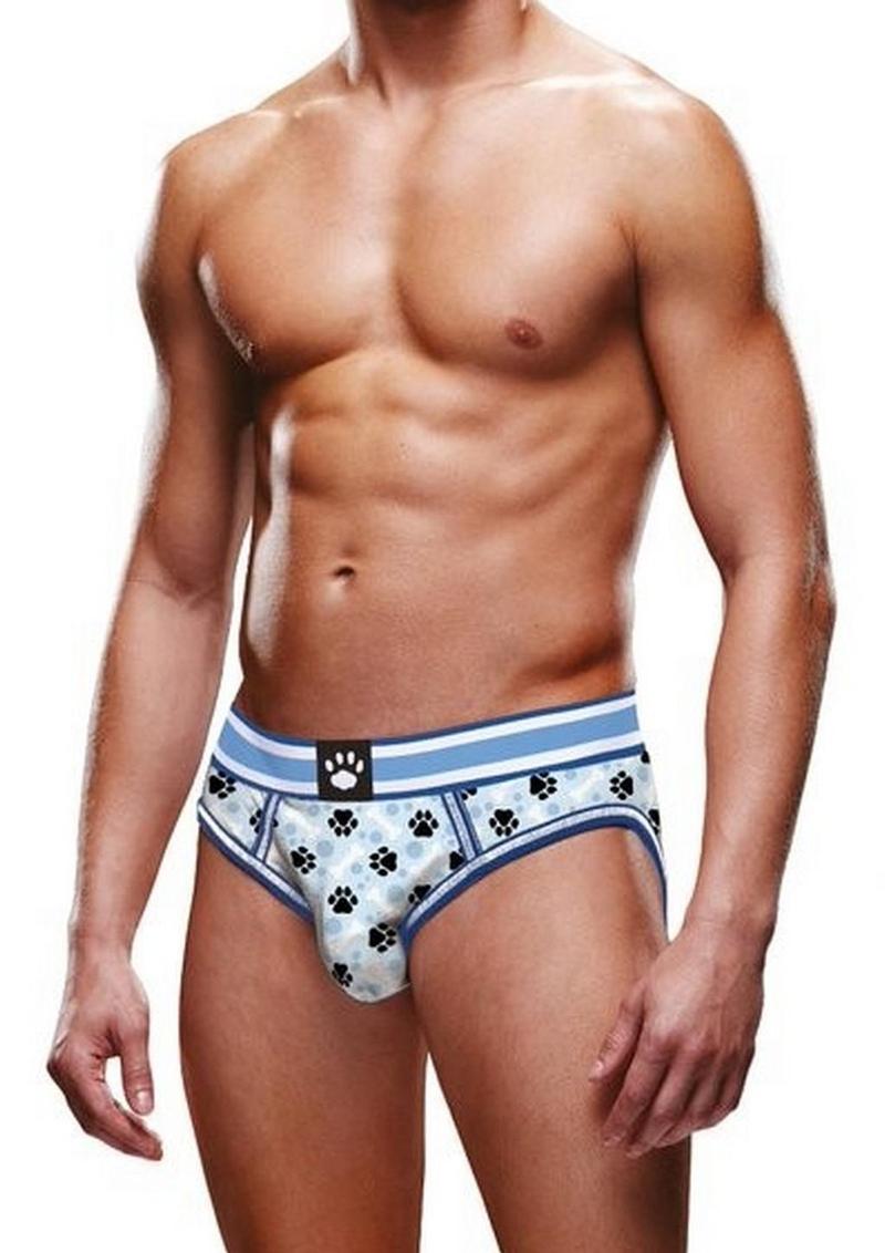 Prowler Blue Paw Open Brief - Blue/White - Large