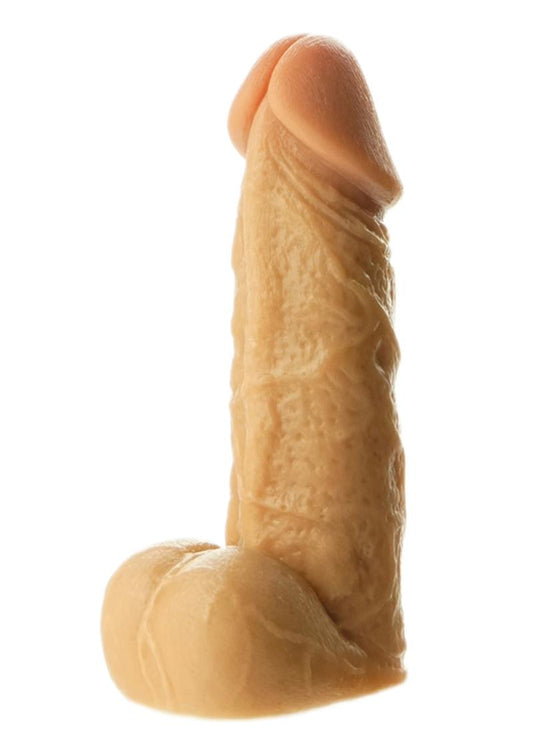 Prowler Dildo with Balls - Vanilla - 6in