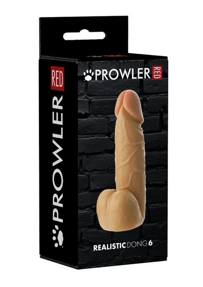 Prowler Dildo with Balls - Vanilla - 6in