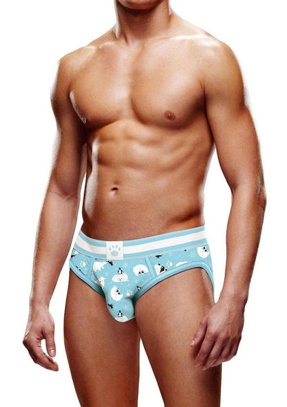 Prowler Winter Animals Open Brief - Blue/White - XXLarge