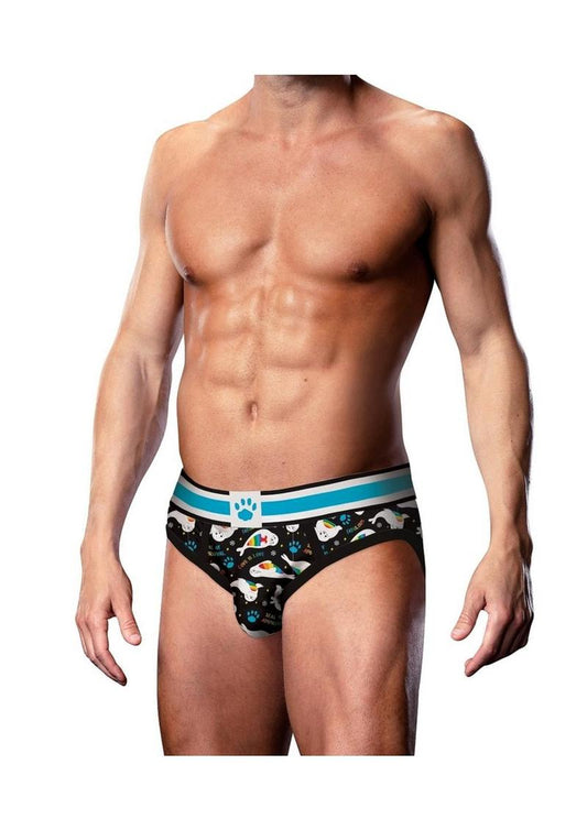 Prowler Seals Brief Md Blk/Rnbw - Black/Multicolor - Medium