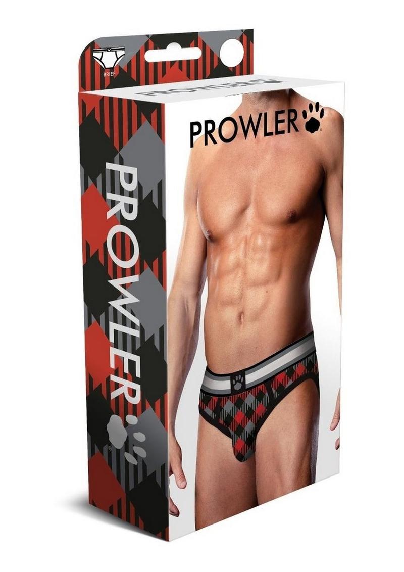 Prowler Tartan 1 Brief Sm Blk/Red Fu23 - Black/Red - Small