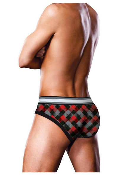 Prowler Tartan 1 Brief Sm Blk/Red Fu23